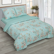 Постельное белье из поплина Зима-Лето семейное - Миндаль