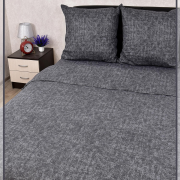 Постельное белье из бязи 1,5 спальное - Урбан вид 8/2 темно-серый
