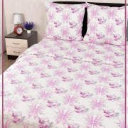 Постельное белье из Шуйской бязи 2 спальное - Банты 21992-1