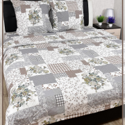 Постельное белье из Шуйской бязи 2 спальное с евро простыней - Хуторянка 22108-1