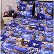 Постельное белье из Шуйской бязи 1,5 спальное - Каменное сердце 8543-1