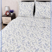 Постельное белье из Шуйской бязи 1,5 спальное - Незабудка 21952-1