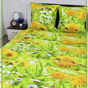 Постельное белье из Шуйской бязи 1,5 спальное - Одуванчик 8171-1