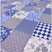 Пэчворк серо-синий 9890-1