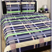 Постельное белье из Шуйской бязи 2 спальное с евро простыней - Переплет 21963-1