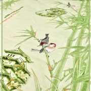 Птичка на бамбуке 8147-1