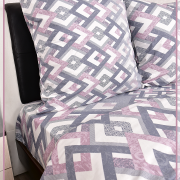 Ромб серо-розовый 21579-1