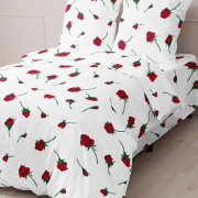 Постельное белье из Шуйской бязи 1,5 спальное - Роза крупная 5962-1