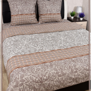 Постельное белье из Шуйской бязи 2 спальное б/ш - Шишки 21965-1