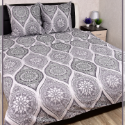 Постельное белье из Шуйской бязи Семейное - Узоры серые 21353-1