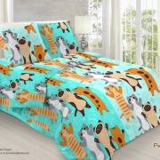 Постельное бельё из бязи (пл. 120Ш) 1,5 спальное - Б120-07