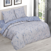 Постельное белье из поплина deluxe 2 спальное европростыня - Камелия