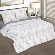 Постельное белье из поплина deluxe 2 спальное европростыня - Луара