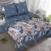 Постельное белье из поплина deluxe 2 спальное - Пегас