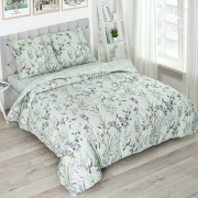 Постельное белье из поплина простыня на резинке deluxe 1,5 спальное - Муза