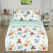 Детское постельное белье из поплина 1,5 спальное - Колобок