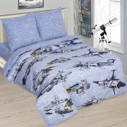 Детское постельное белье из поплина 1,5 спальное - Космолёт