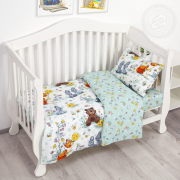 Детское постельное белье из поплина для детской кроватки - Колобок