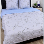 Постельное белье из поплина 1,5 спальное - 8077