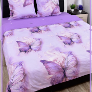 Постельное белье из поплина 1,5 спальное - 8090