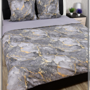 Постельное белье из поплина 2 спальное с евро простыней - 8100