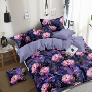 Постельное белье из поплина 2 спальное с евро простыней - SA-1557