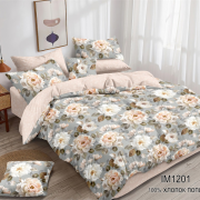 Постельное белье из поплина евро - П-539