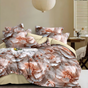 Постельное белье из поплина 2 спальное европростыня - П-654