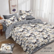 Постельное белье из поплина 2 спальное европростыня - П-669