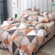 Постельное белье из поплина 2 спальное европростыня - П-677