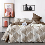 Постельное белье из поплина 2 спальное европростыня - П-89