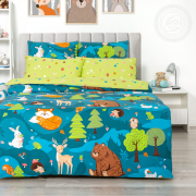 Ткань набивная Поплин 150 см. х 42 м. - На опушке