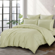 Постельное белье из страйп-сатина семейное - OD-75