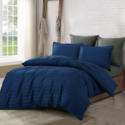 Постельное белье из страйп-сатина 1,5 спальное - OD-90