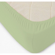 Простыня трикотажная на резинке 60х120 - Фисташковая