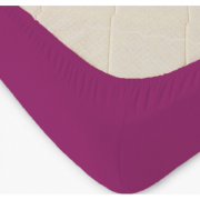 Простыня трикотажная на резинке 60х120 - Пурпурная