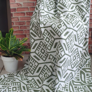 Одеяло байковое 170*205 - Жаккард хаки Ромб