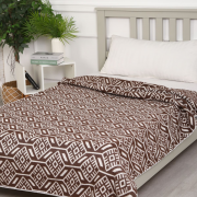 Одеяло байковое 140*205 - Шоколадный Ромб