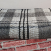 Одеяло шерстяное 30% 140*200 - Арт. Бежевая клетка ( 500 гр.)