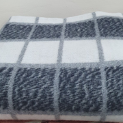 Одеяло шерстяное 50% 140*205 - Серая клетка 4 О-1