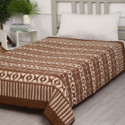 Одеяло шерстяное 70% 180*205 - Орнамент корич. 4_9