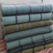 Детское одеяло шерстяное 50% 100*140 - О-1 зеленый микс