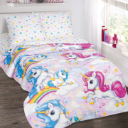 Постельное белье Зима-Лето из Бязи 1,5 спальное - Карусельки