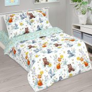 Постельное белье Зима-Лето из Бязи 1,5 спальное - Колобок