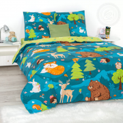 Постельное белье Зима-Лето из Бязи 1,5 спальное - На опушке