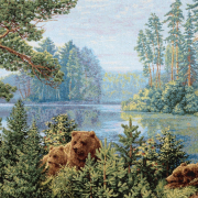  76x50 - Бор на озере