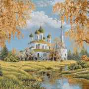 Купон гобеленовый 35x55 - Храм у воды