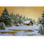 Купон гобеленовый 69x35 - Первый снег