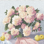 Купон гобеленовый 50x70 - Пионы и яблоки