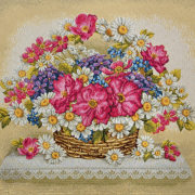  35x48 - Праздничная корзина Лаватера